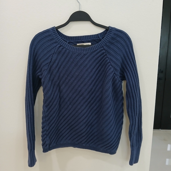 OLD NAVY Blue Ribbed Sweater Size M - Picture 1 of 3